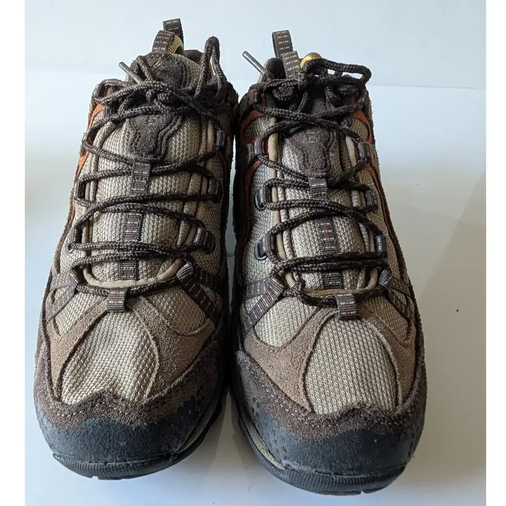 COLUMBIA Omni Grip Firelane Brown Orange‎ Low Top Hiking Trail Shoes Men's 7